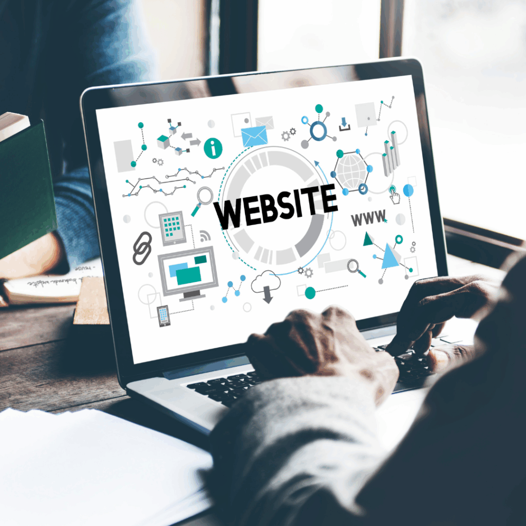 Imagen con título website